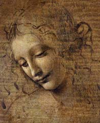 Motief Da Vinci - Hoofd van een vrouw